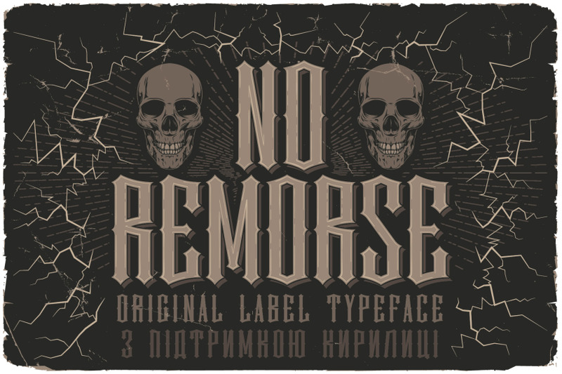 no-remorse-label-font