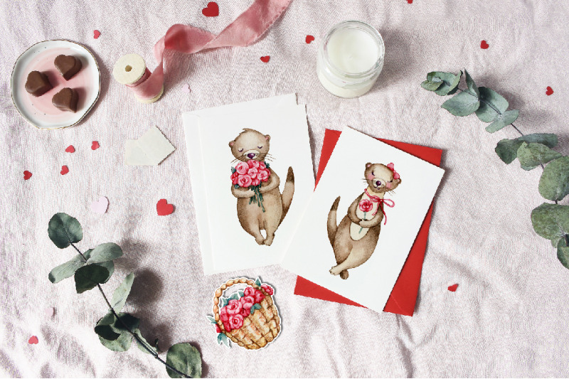 love-otter-watercolor-clipart-valentine-039-s-day-card