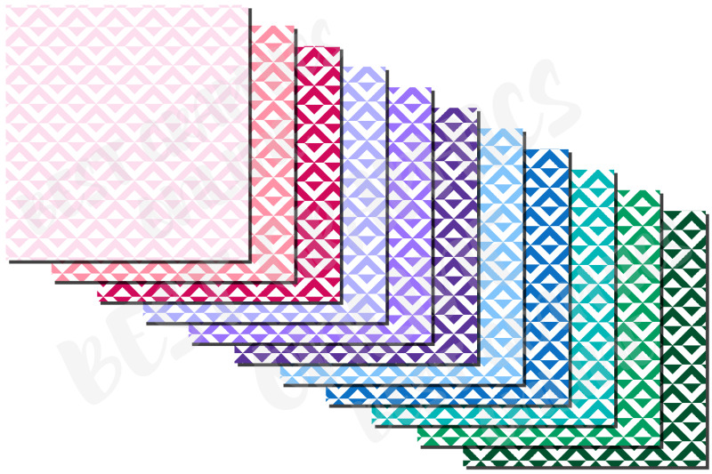 triangles-pattern-triangle-digital-paper-pack-shape-papers