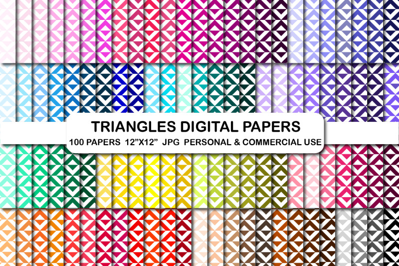 triangles-pattern-triangle-digital-paper-pack-shape-papers