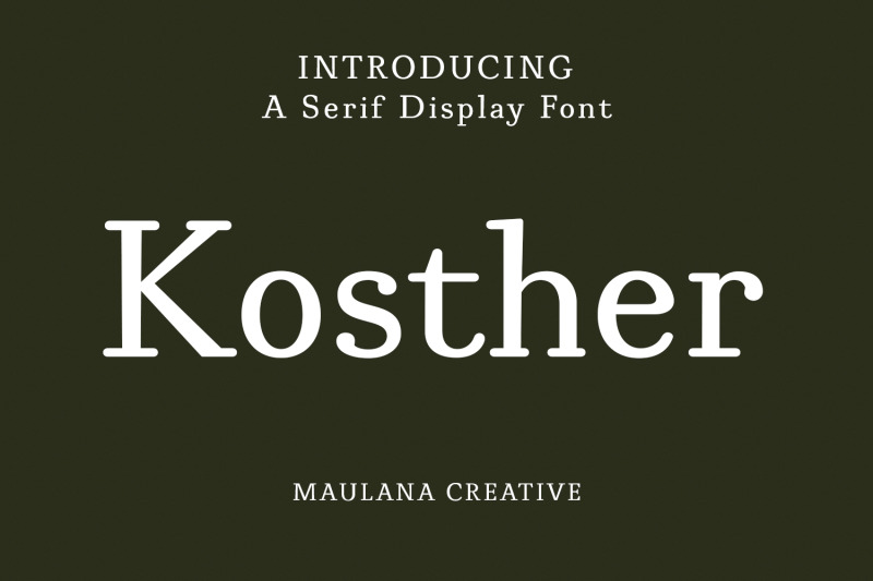 kosther-classic-serif-font