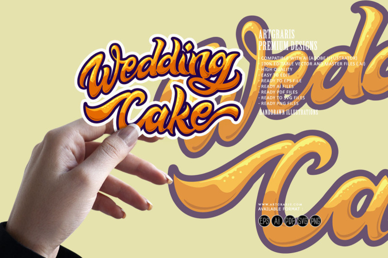 wedding-cake-classic-hand-lettering-text-illustrations