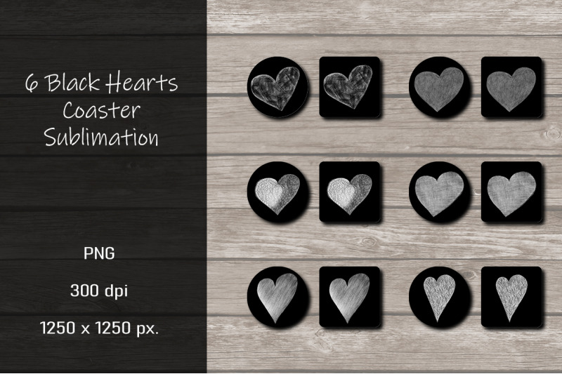 black-heart-coaster-sublimation-design-bundle