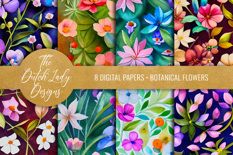 botanical-flowers-scrapbook-papers