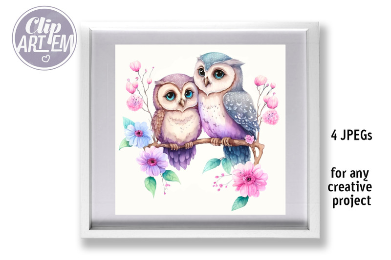 love-owls-watercolor-4-jpeg-images-bundle-couple-in-love-wall-art