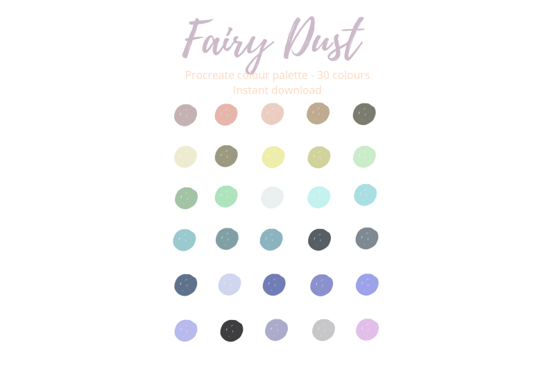 procreate-fairy-duct-colour-palette-swatch-x-30-shades