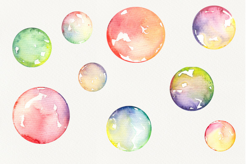watercolor-soap-bubbles
