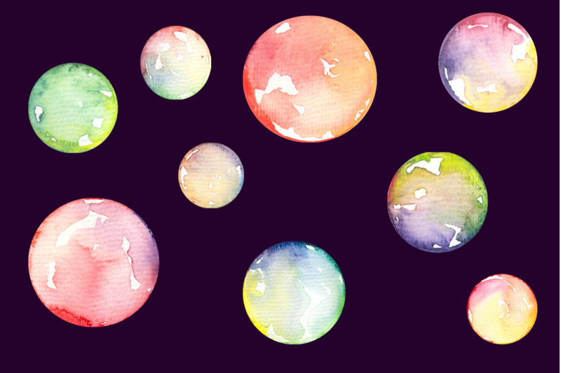 watercolor-soap-bubbles