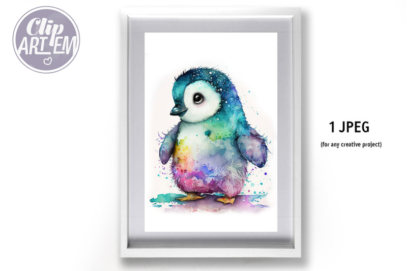 baby-penguin-watercolor-jpeg-illustration-wall-art-image-file