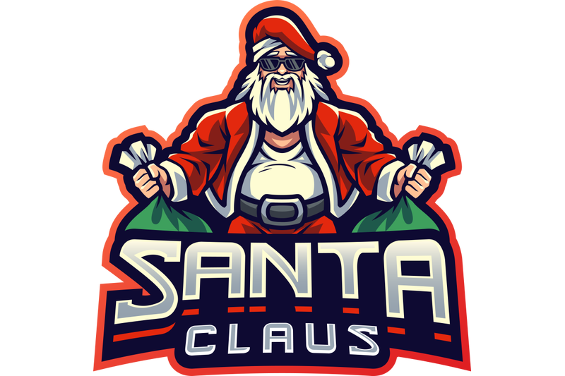 santa-clause-esport-mascot-logo-design