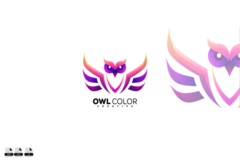 colorful-owl-logo-icon-design-template