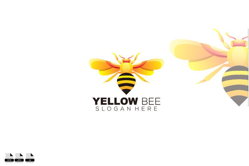 yellow-bee-design-art-illustration-icon-business