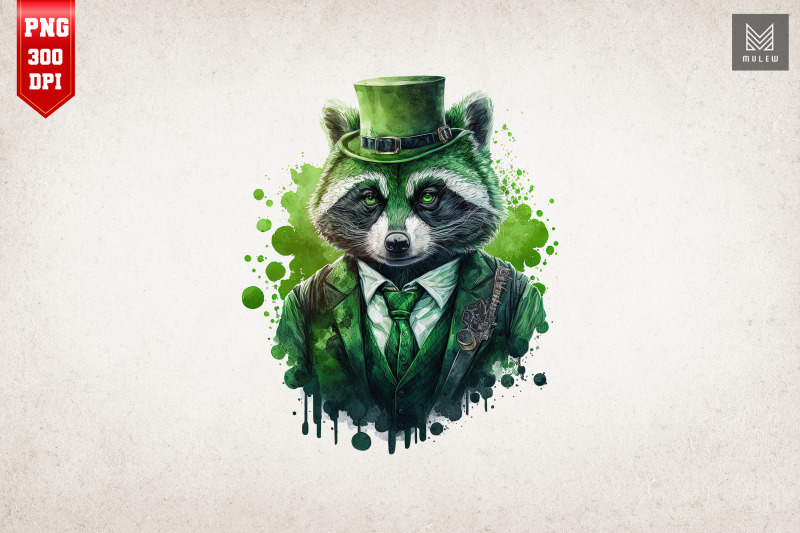 gangster-racoon-st-patrick-039-s-day