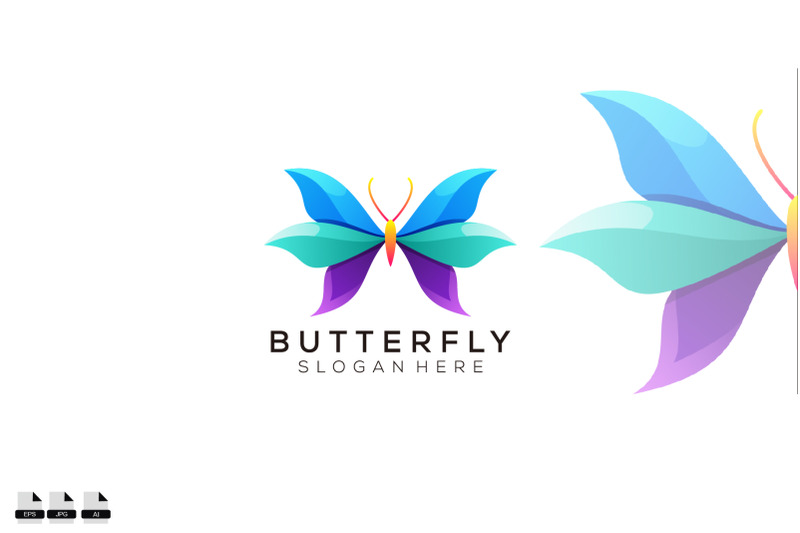 gradient-butterfly-logo-design-colorful-icon