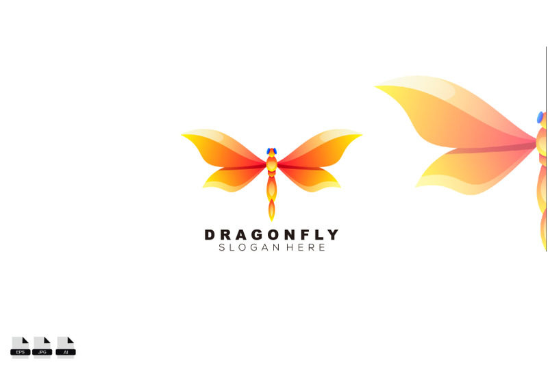 dragonfly-logo-colorful-design-template