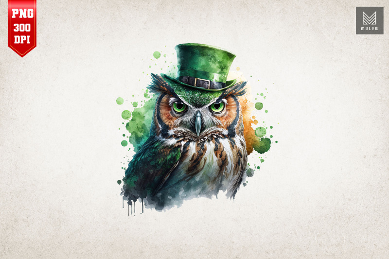 badass-gangster-owl-st-patrick-039-s-day