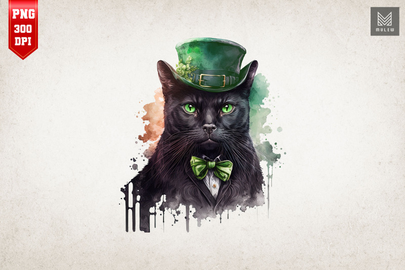 gangster-black-cat-st-patrick-039-s-day