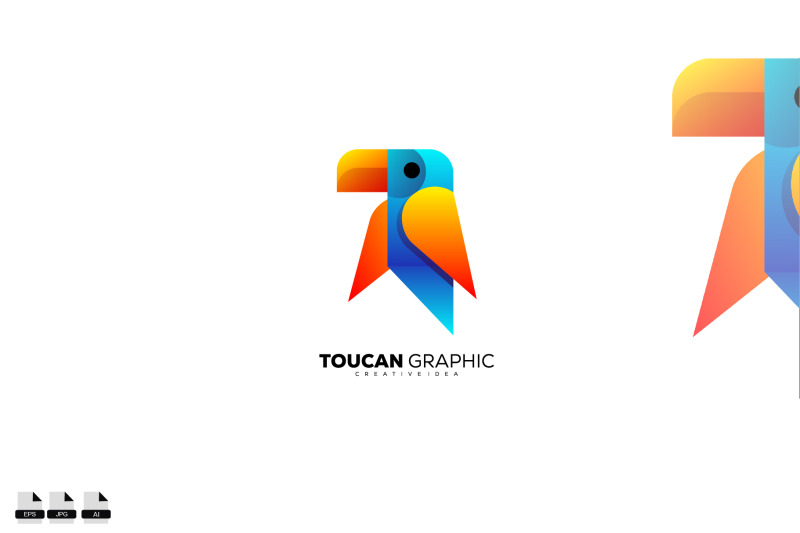 toucan-colorful-logo-graphic-design-template