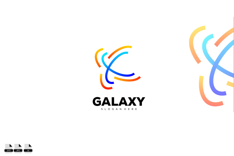 letter-x-logo-abstract-design-illustration-with-galaxy