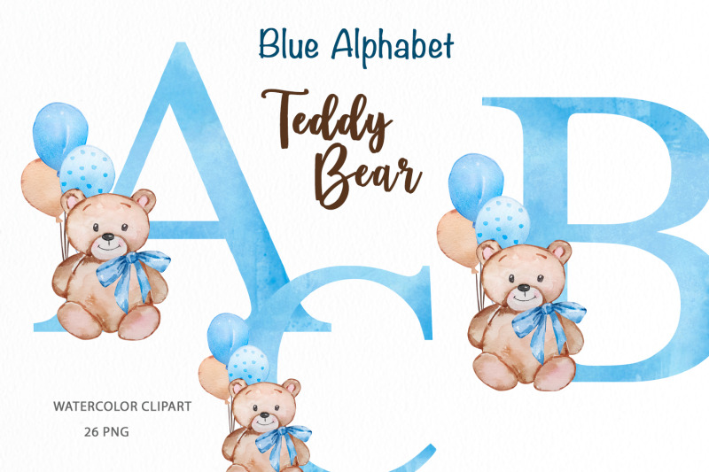 teddy-bear-blue-alphabet-clipart