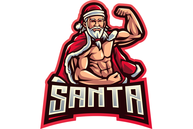 santa-esport-mascot-logo