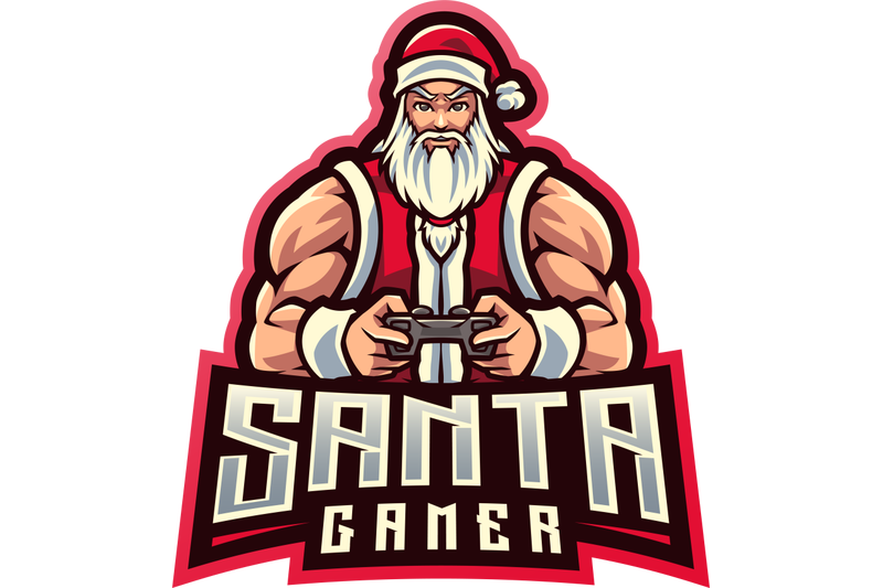 santa-nbsp-gamer-esport-mascot-logo