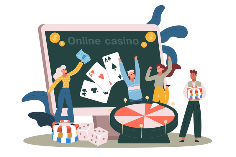 internet-casino-winners-man-and-woman-characters-playing-roulette-wit