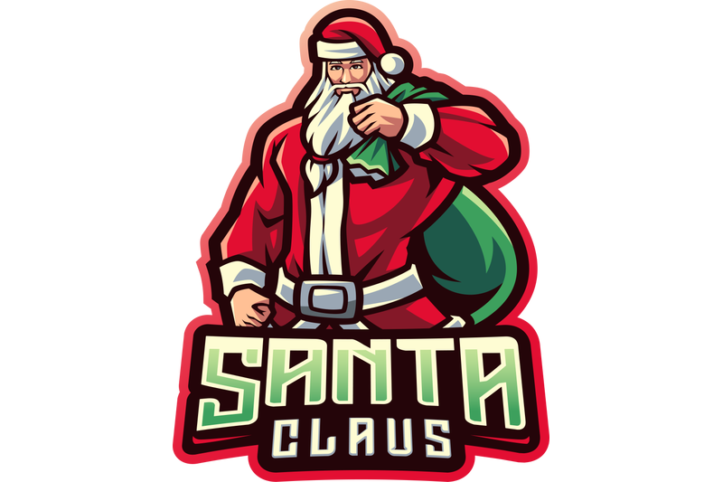 santa-clause-esport-mascot-logo-design