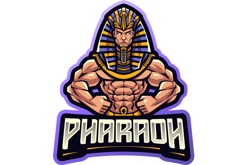 pharaoh-esport-mascot-logo-design