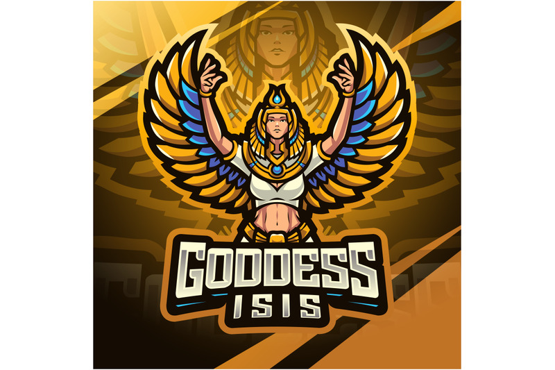 isis-goodess-esport-mascot-logo-design