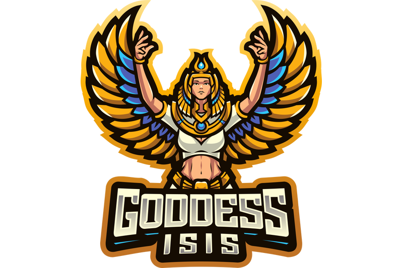 isis-goodess-esport-mascot-logo-design