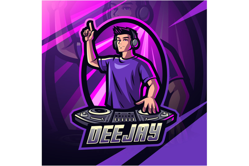 deejay-esport-mascot-logo-design