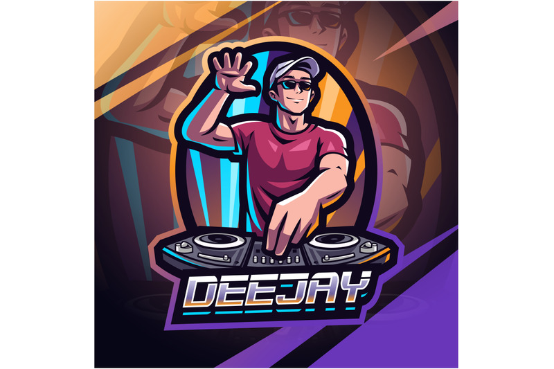 deejay-esport-mascot-logo-design