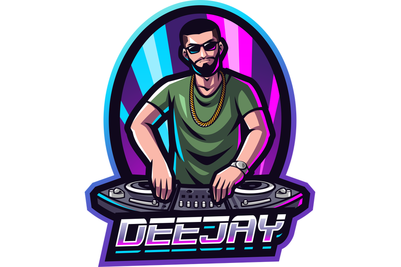 deejay-esport-mascot-logo-design