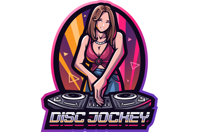 disc-jockey-esport-mascot-logo-design