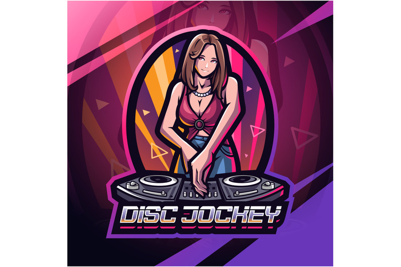 disc-jockey-esport-mascot-logo-design