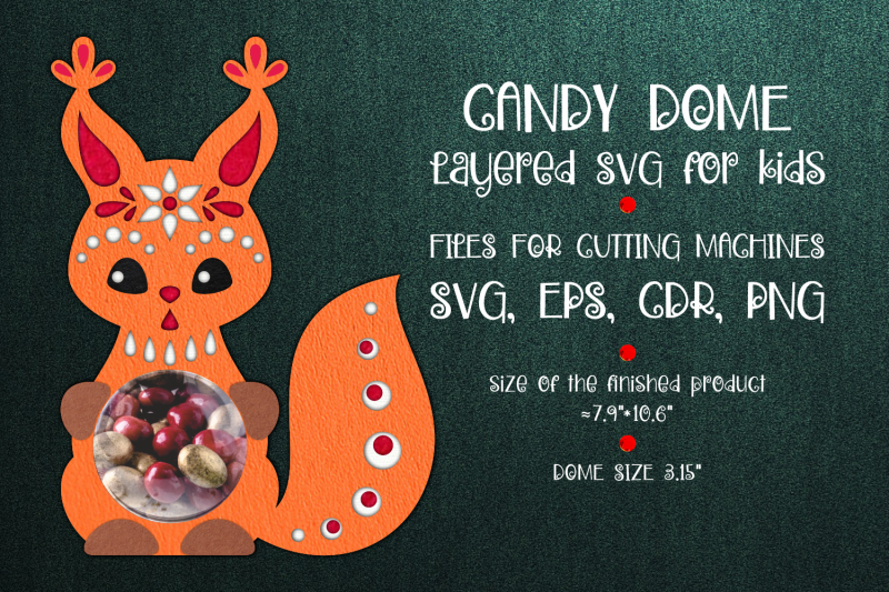 squirrel-candy-dome-paper-craft-template