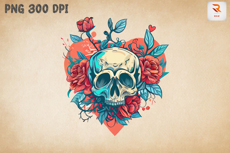 skull-amp-flowers-happy-valentine-039-s-day-2