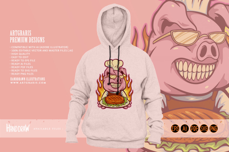 chef-pig-meat-bbq-mascot-illustration