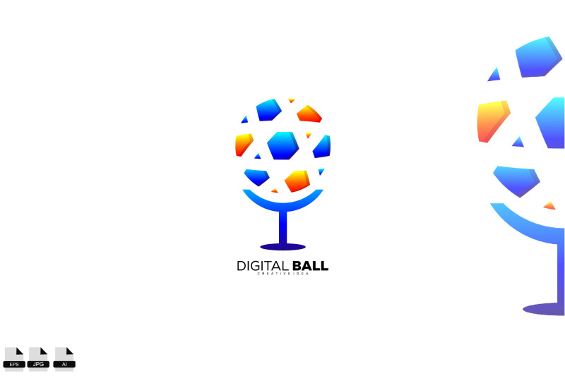 digital-ball-logo-modern-technology-design-template