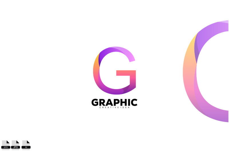 initial-g-logo-gradient-color-design-art