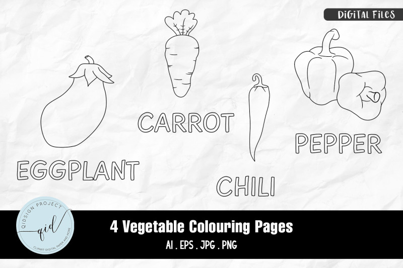 vegetable-colouring-pages-4-variations
