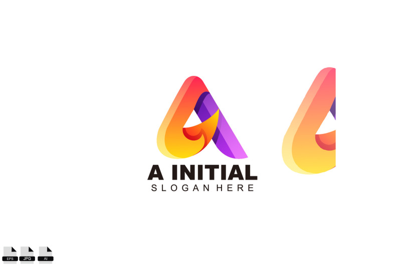 initial-a-logo-symbol-business-design-colorful