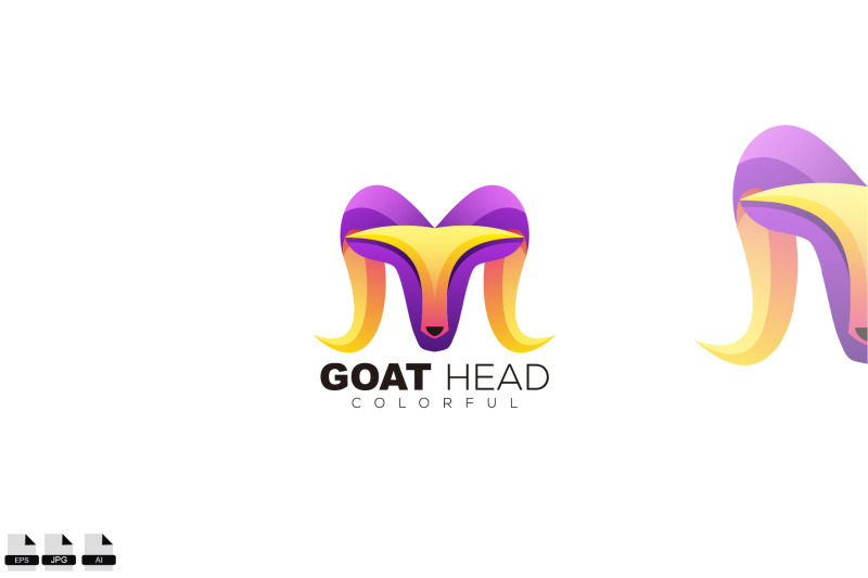 head-goat-logo-design-colorful-style-template