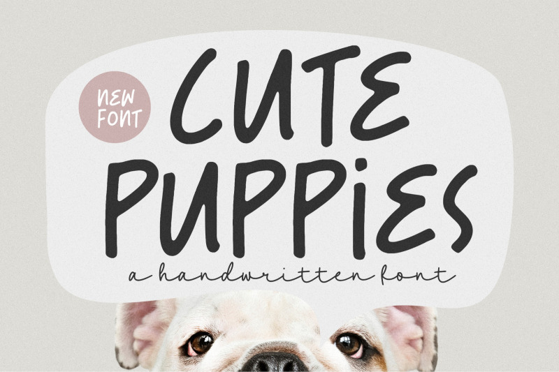 cute-puppies-handwritten-font