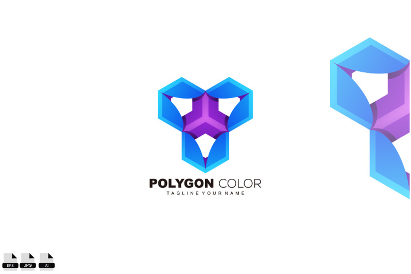 polygon-design-colorful-logo-template-illustration