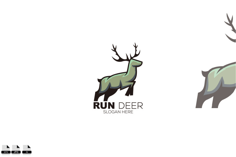 run-deer-logo-design-mascot-illustration-template-business