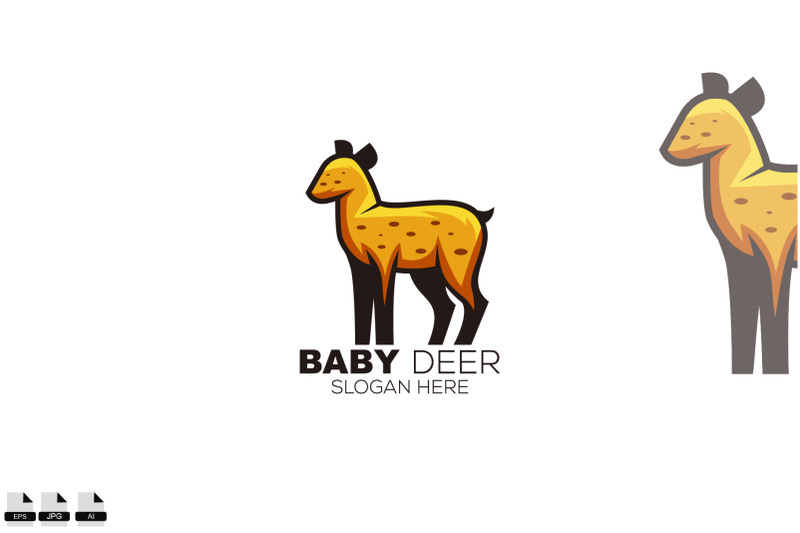 baby-deer-logo-vector-design-colorful-template