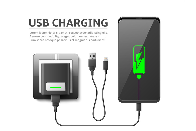 realistic-phone-charge-process-smartphone-recharging-flexible-cable