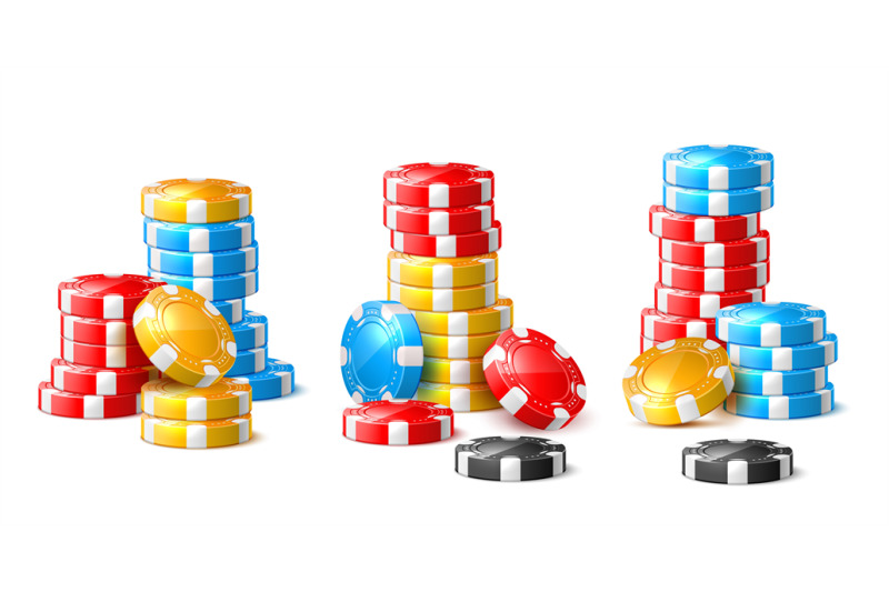 realistic-chips-stacks-colored-round-game-tokens-pile-different-color